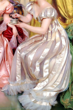 warpaintpeggy:  INCREDIBLE DRESSES IN ART (72/∞)Afternoon Tea