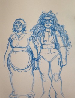 buttart:Ana and her mom on the left! Dumb doodles