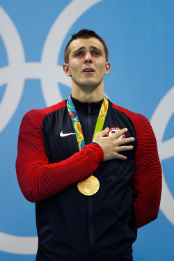 imwithkanye:  Ryan Held on the podium during the medal ceremony