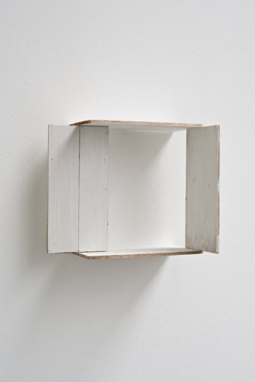 mitjaissick:  Fernanda Gomes  Untitled, 2013 wood, paint,Â 21 x 25.6 x 15 cm   