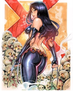 reiquintero:  X-23 final Artwork, it was fun again to work with