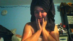 My hair actually fit into a towel now!!