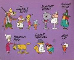 cryptofwrestling:  Some of  the Hanna-Barbera All-stars (c.1966)