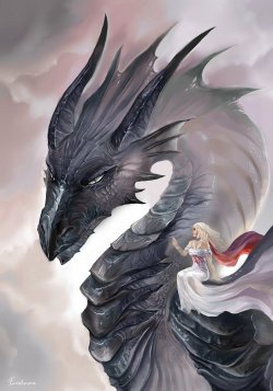 team-daenerys:  Daenerys & Drogon By Evolvana - Deviantart