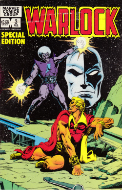 Warlock No.3 (Marvel Comics, 1982). Cover art by Jim Starlin.From