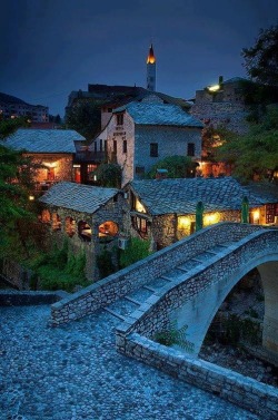bluepueblo:  Ancient Village, Mostar, Bosnia, and Herzeovina