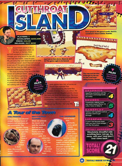 oldgamemags:    Total! #53, May ‘96 - A review of ‘Cutthroat