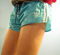 ultranikespeedo:  adidasnl:  just love these shorts easily get your hands in there for sure  I would be up for slipping my cock up his shiny shorts. 