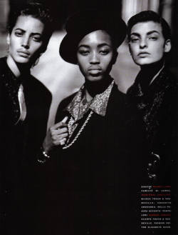 bodyfluids:  Christy, Naomi, and Linda for Vogue Italia France