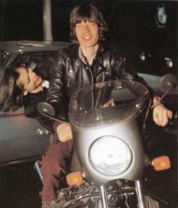 soundsof71:  Mick & Bianca & the BMW R90S, 1973. via