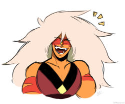 shamless-silver:A rough sketch of Jasper laughing, I’ve always