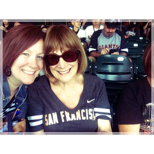 <p>Just surprised my mom for her birthday, showed up at the game - it’s a Giant birthday! @sfgiants #attpark  (at AT&T Park)</p>