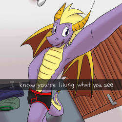 While shopping for some new jeans, Spyro decided to be a bit