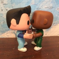 thesmackdownhotel:  Custom JD and Turk POP! Figures. I need Funko