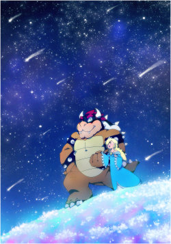 pokemon-diamond:  Bowser & Rosalina by SuperCaterina 