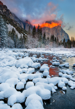 stunningpicture:  At first I thought it was a winter forest fire