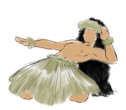 islandhulagirl:bevamart:Felt like drawing a hula dancer today