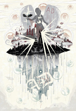 geeksngamers:  Bird and Cage: Bioshock Poster - by Nick Caldwell