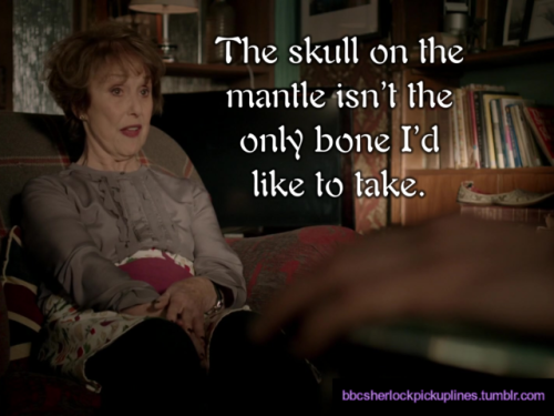 The best of Mrs. Hudson pick-up lines, based on number of notes.