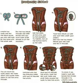 sweetsexydaddy:  Quick guide to the “dragonfly” sleeve. For