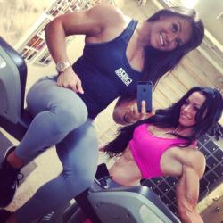 welovemusculargirls:  Sophie Arvebrink & Adriana Kuhl