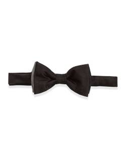 never-under-dressed:  Silk Bow Tie, Black/Gray