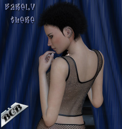 New by Boxcutterbeauty! Barely  There is a net Top and Stockings outfit with 7 colored textures. The  netting is modeled into the clothing for a high level of detail. You can use this in Poser and in Daz Studio, Daz may require some texture adjustments.Ba