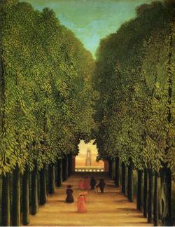 boscosotto:Henri Rousseau. Alleyway in the Park of Saint Cloud