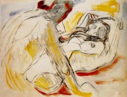 afroui:  Edvard Munch | Man and Woman 1913-14