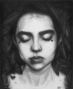 emokih:‘The Witching Hour’Graphite on card, 15 x 18cmYou