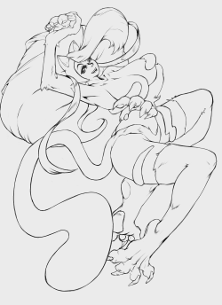 nsketch:  Part 2 of the Darkstalkers coloring book (that I’m