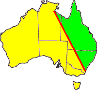 mapsontheweb:  The Barassi Line. The red line divides the regions