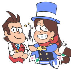 genchiart:  ace attorney AU???? ace attorney AU(more to come