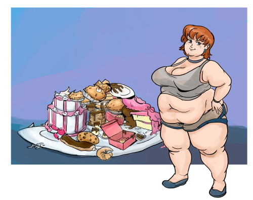 urg-urg-urg:  fatline:  Nalla’s Buffet Six part Sequence An ssbbw sequence commission I recently finished. Enjoy!  You and this cartoon character did an excellent job! 