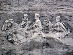 thecivilwarparlor:  Stone Mountain Near Atlanta, Depicting Confederate