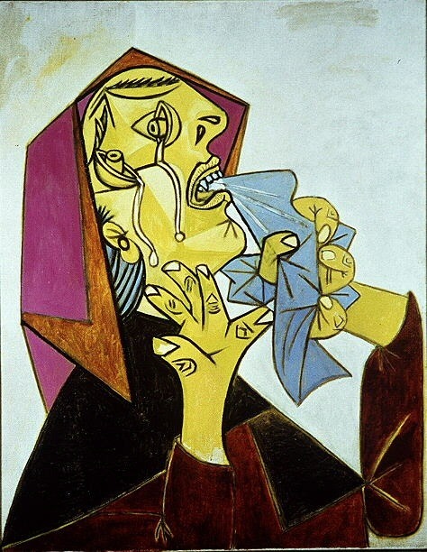 deadpaint:La femme qui pleure avec mouchoir III, Pablo Picasso