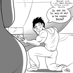 chillguydraws: Revisited and old Dragon Ball Z doodle comic I