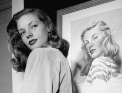 miss-vanilla:    Lauren Bacall by Nina Leen, 1945.  