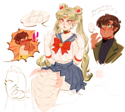 lem0uro:just really wanted to draw lili with usagis hair and