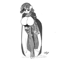 nsfwkevinsano:  Rarity wearing Tharja’s outfit offering some