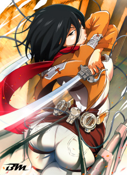 bayeuxman:  Mikasa in action