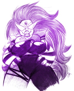 princesssilverglow:  Another hand drawn fusion babe~ ♥ 