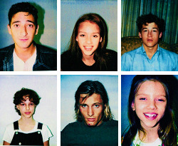   Polaroids by casting director Bonnie Timmermann: Adrien Brody,