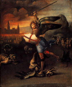 artist-raphael:  St. Michael, RaphaelMedium: oil,panel