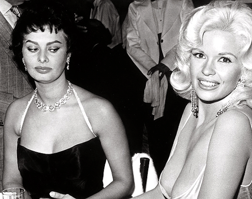 chanandlers:  Sophia Loren and Jayne Mansfield (1957)Julia Bowen