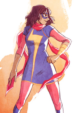 pantyhosedcharacters:  Ms. Marvel - Marvel Comics Fanart by: