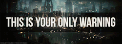 wouldyouliketoseemymask:   “Gotham: this is your only warning.