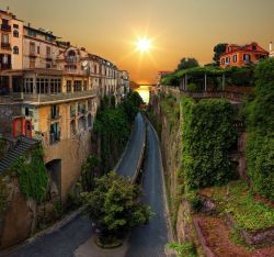 bluepueblo:  Sunset Highway, Sorrento, Italy photo via october