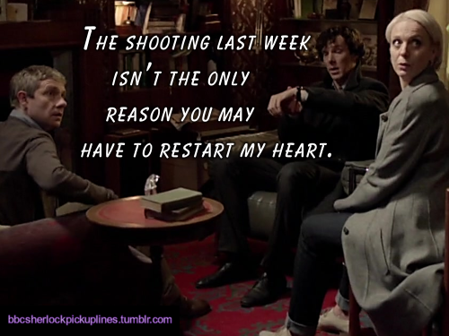 “The shooting last week isn’t the only reason you may have to restart my heart.”