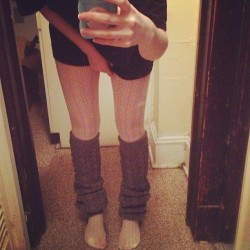 Cute new tights and harajuku legwarmers. 😍😍😍
